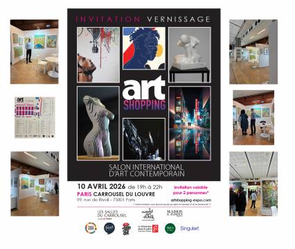 INVITATION VERNISSAGE ART SHOPPING