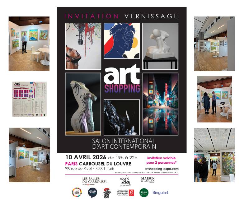 INVITATION VERNISSAGE ART SHOPPING